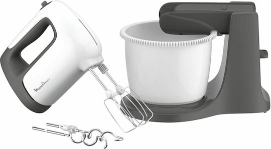 Moulinex Μίξερ με Πλαστικό Κάδο 2.5lt Λευκό 500W