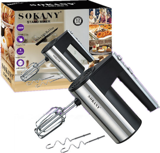 Sokany CX-6619 Μίξερ Χειρός 300W Μαύρο
