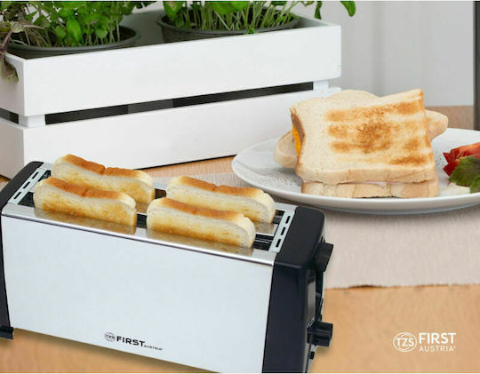 First Austria Toaster 4 Schlitze 1300W Inox