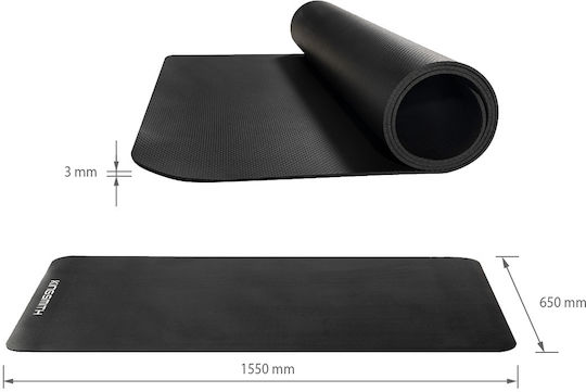 KingSmith Podele Echipament de gimnastică Podele de Gimnastică Negre 155x65x0.3cm 1buc