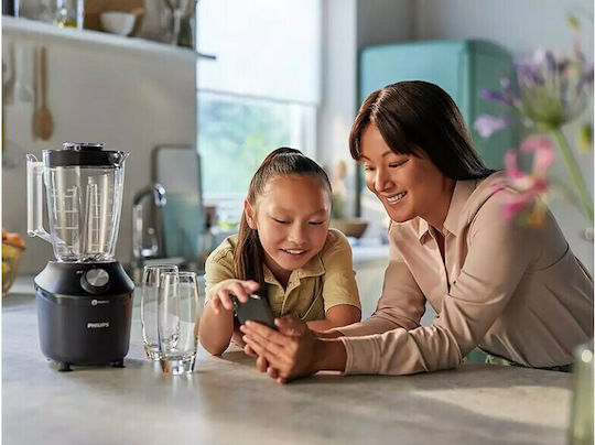 Philips 3000 Series Blender With Plastic Jug 1.25 L 600W Black