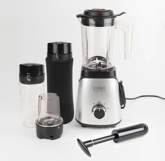 Caso B300 VacuServe Μπλέντερ με Πλαστική Κανάτα 700 ml 300W Inox