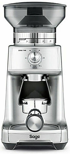 Sage Dose Control Pro Electric Coffee Grinder 130W for 340gr Beans and 60 Grind Levels Silver