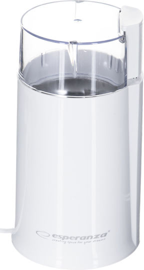 Esperanza Electric Coffee Grinder 160W for 50gr Beans White