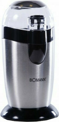 Bomann KSW 445 Molinillo de café eléctrico Gris y negro 40 Grams 120 W Acero Inoxidable 