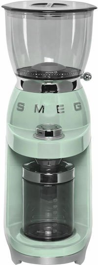Smeg Râșniță electrică pentru cafea 150W cu capacitate de boabe 350gr și 30 niveluri de măcinare Turcoaz