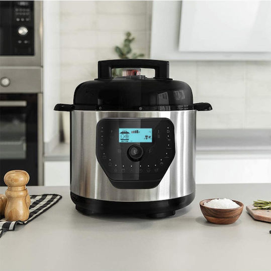 Cecotec H Deluxe Πολυμάγειρας 1000W με Χωρητικότητα 6lt Ασημί