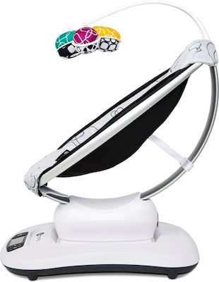 4moms Relax Μωρού Κούνια MamaRoo4 Plush White με Μουσική για Παιδί έως 11kg