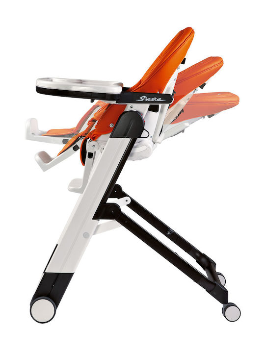 Peg Perego Siesta Follow Me Scaun Înalt De Masă Bebe Pliabil Cu Înălțime Reglabilă Aquarelle