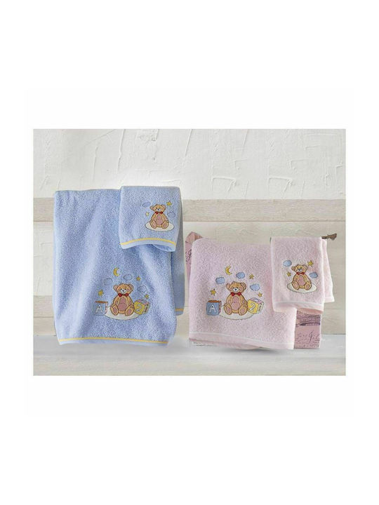 Rythmos Set of baby towels 2pcs Tomy Pink 150-102-0000