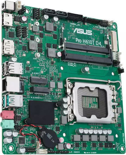 Asus Pro H610t D4 Csm Motherboard Mini ITX με Intel 1700 Socket 90MB1AM0-M0EAYC