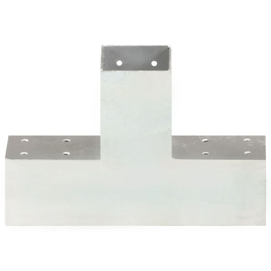 vidaXL Adaptor pentru Pergolă Galvanizat 7.1x7.1cm 4buc Figura X