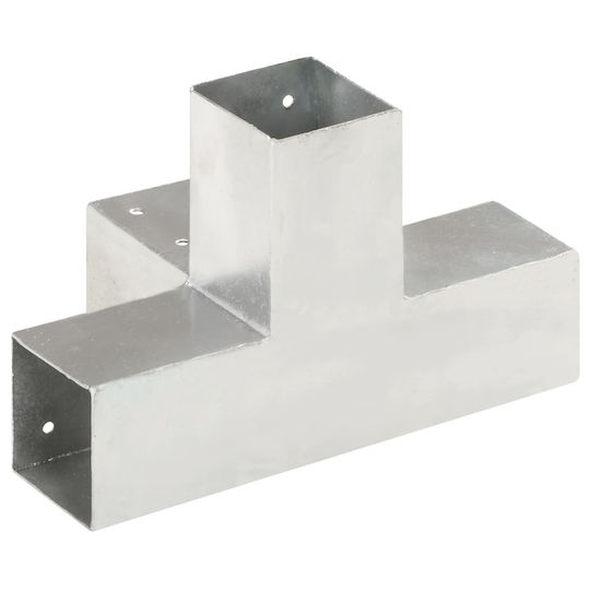 vidaXL Adaptor pentru Pergolă Galvanizat 7.1x7.1cm 4buc Figura X