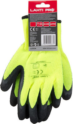 Lahti Pro L2504 Safety Glofe Latex Cold-Resistant Yellow