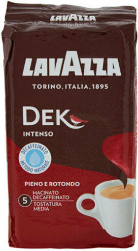 Lavazza Espresso Coffee Decaffeine Robusta Dek Intenso Ground 250gr