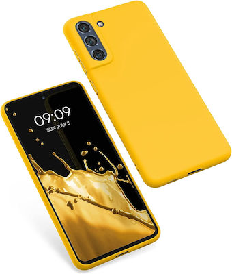 KWmobile Umschlag Rückseite Silikon Honey Yellow (Galaxy S21 FE 5G) 55484.143