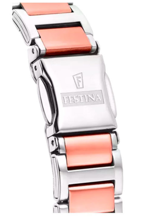 Festina Mademoiselle Women's Watch with Pink Gold Metal Bracelet