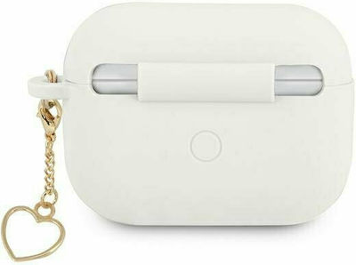 Guess Charm Silicone Case White for Apple AirPods Pro