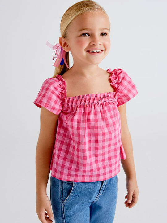 Mayoral Kids Blouse Short Sleeve Pink