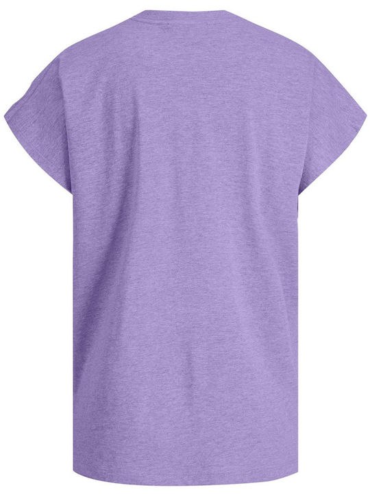 Jack & Jones Women's Oversized T-shirt Violet Tulip