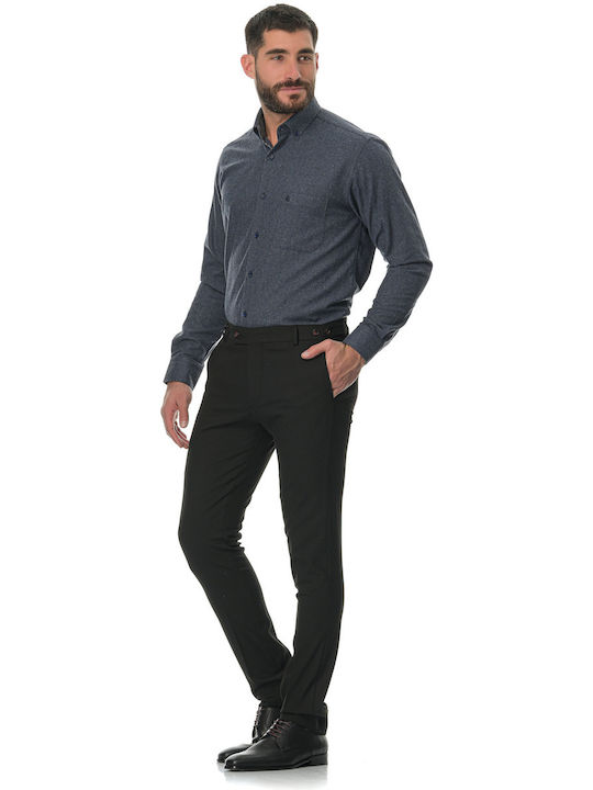 03 Long-sleeved Flannel Shirt Gray