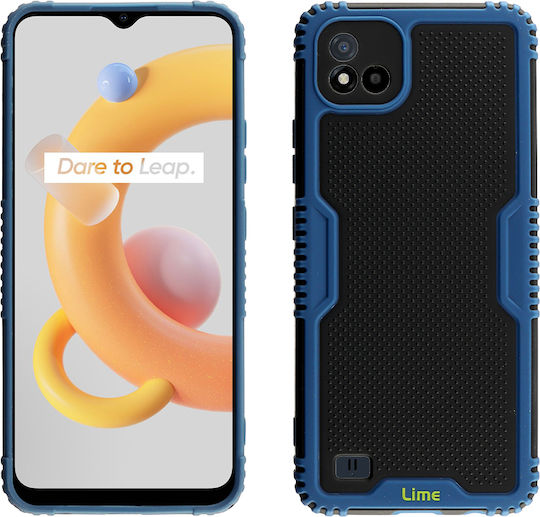 Lime Armadillo Camera Guard Back Cover Plastic Albastru (Realme C11 2021)