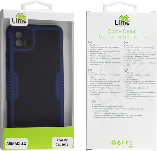 Lime Armadillo Camera Guard Back Cover Plastic Albastru (Realme C11 2021)