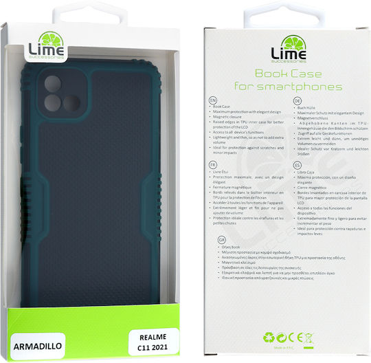Lime Armadillo Camera Guard Back Cover Plastic Verde (Realme C11 2021)