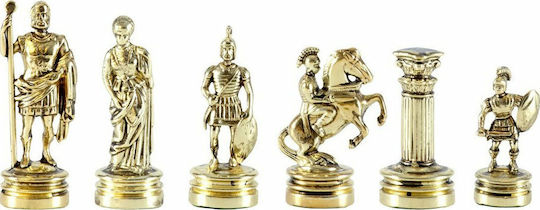 Manopoulos Greco-Roman Era Chess Pawns Handmade Silver / Gold 5.4cm
