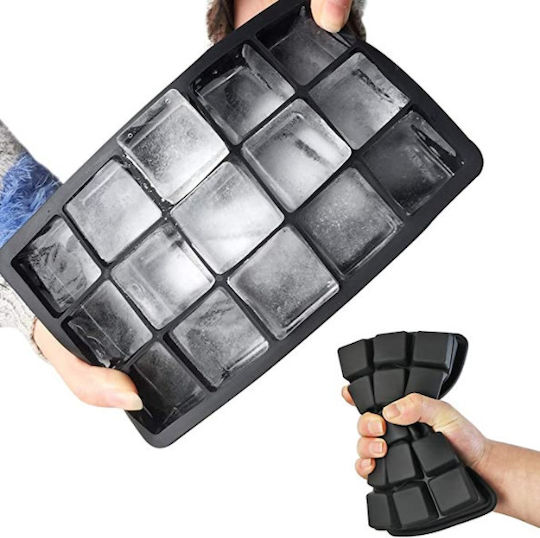 Ice Tray Cube Silicone 15 Slots Black 1000-42300074