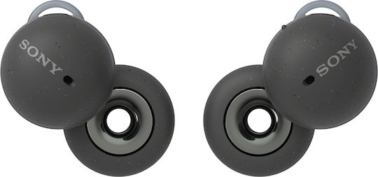 Sony LinkBuds Bluetooth Handsfree Ακουστικά με Αντοχή στον Ιδρώτα και Θήκη Φόρτισης Γκρι