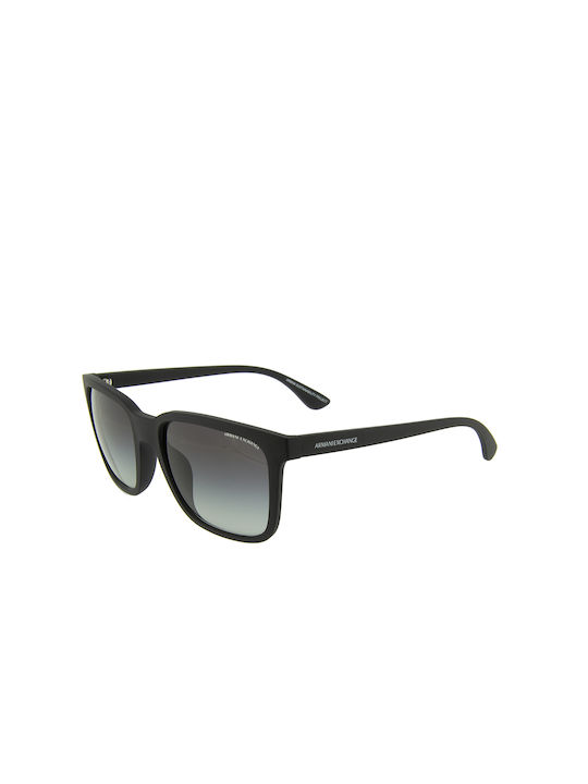 Armani Exchange Sonnenbrillen mit Schwarz Rahmen und Schwarz Verlaufsfarbe Linse AX4112SU 80788G
