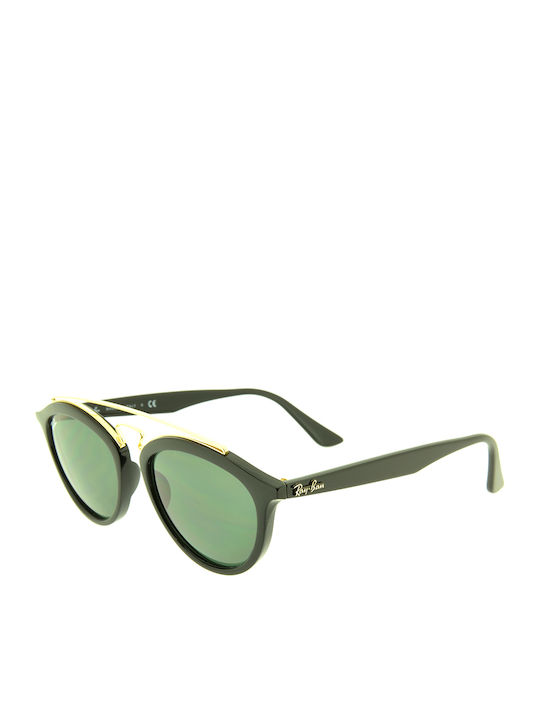 Ray Ban Gatsby II Unisex Sunglasses with Black Plastic Frame and Green Lens RB4257 601/71