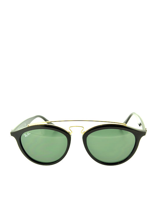 Ray Ban Gatsby II Unisex Sunglasses with Black Plastic Frame and Green Lens RB4257 601/71