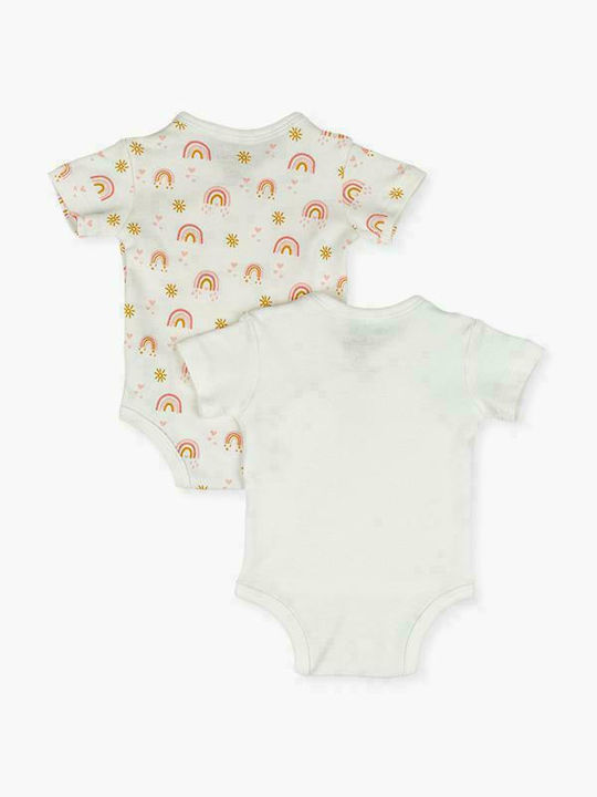 Losan Baby Bodysuit Underwear Set Short-Sleeved White