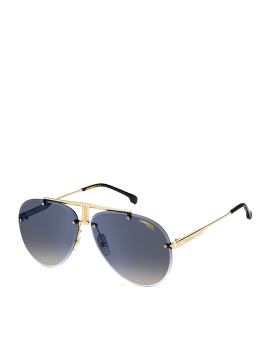 Carrera Men's Sunglasses with Gold Metal Frame and Blue Gradient Lens 1032/S 2M2KM