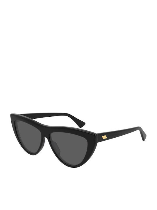 Bottega Veneta Sunglasses Μαύρα with Acetate Frame & Black Lens