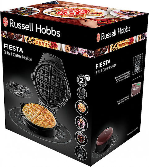 Russell Hobbs Fiesta Гофретник за Кръгли Гофрети 900W