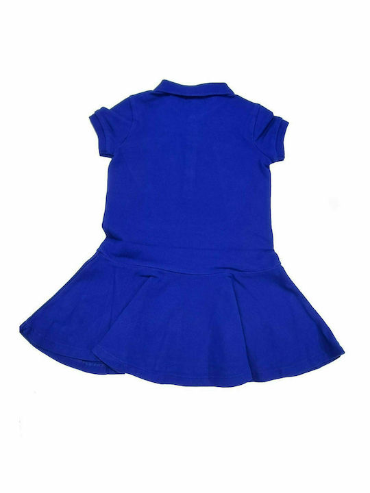 Ralph Lauren Mädchen Kleid Kurzärmelig Blau