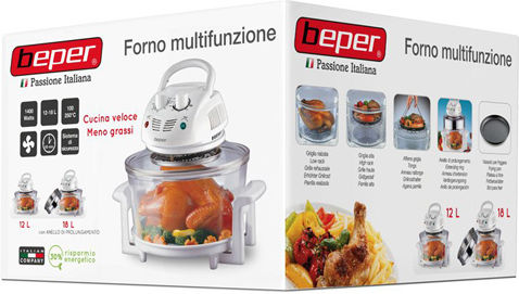 Beper Halogen Oven Cooker 18lt White