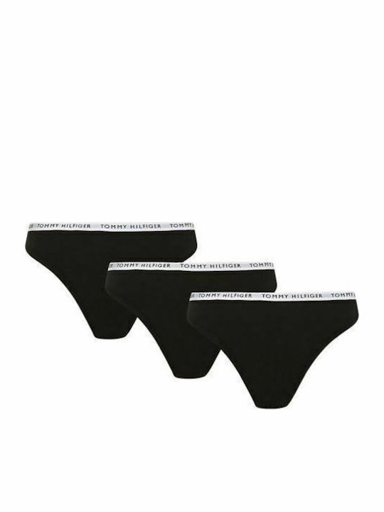 Βαμβακερά Γυναικεία String 3Pack Μαύρα