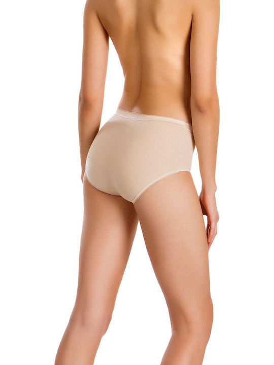 Minerva 90-83605 Cotton Women's Boxer Beige 90-83605-003