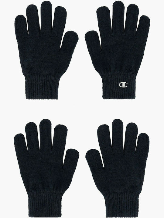 Schwarz Gestrickt Handschuhe