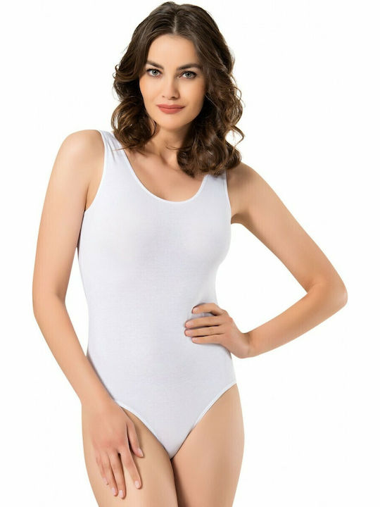 Lingerie Sleeveless Bodysuit White
