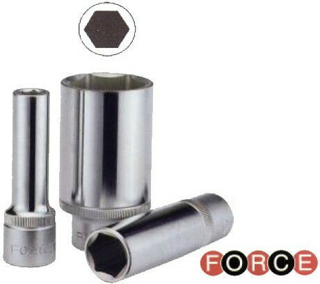 Force Socket Hex Long with Square Drive 1/2" Diameter 14mm