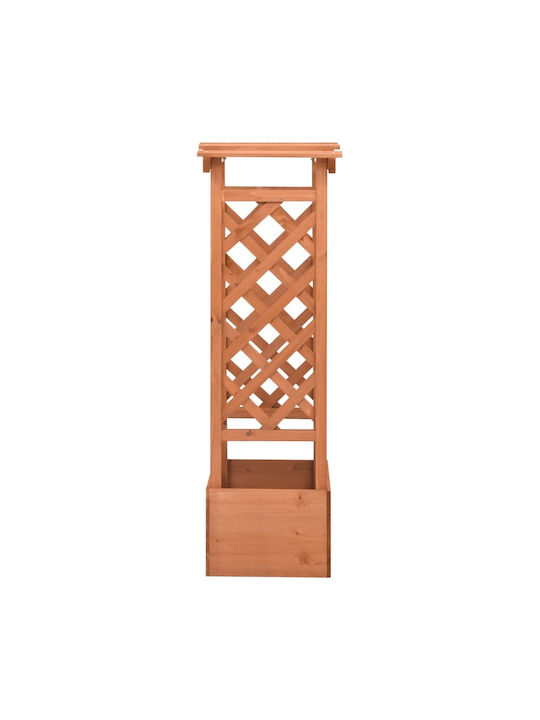 vidaXL Саксия Дърво 49x39x117см.