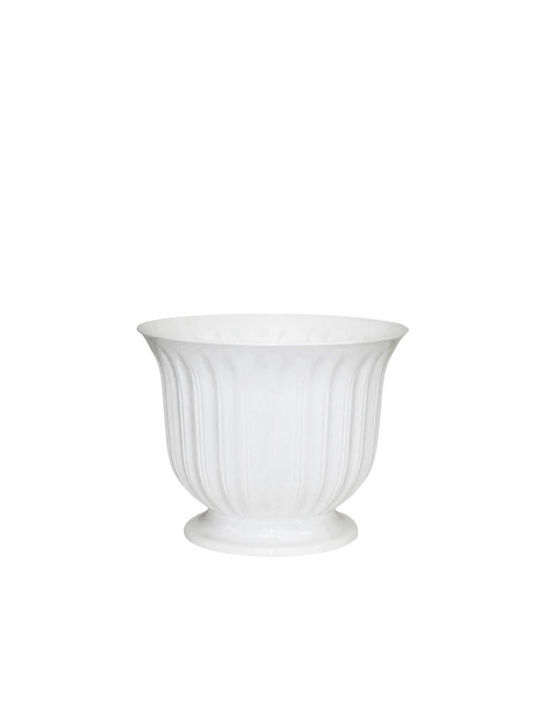 Marhome Γλάστρα Donczka Lilia Flower Pot in White Color 09-00-121 White