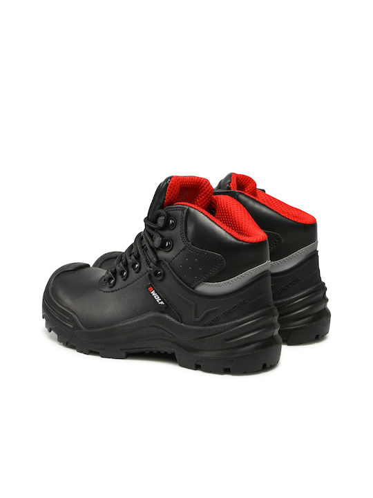 Palltex Pallstar Volcano Αδιάβροχο Μποτάκι Ασφαλείας Μαύρο S3 με Πιστοποίηση HI, HRO,SRC