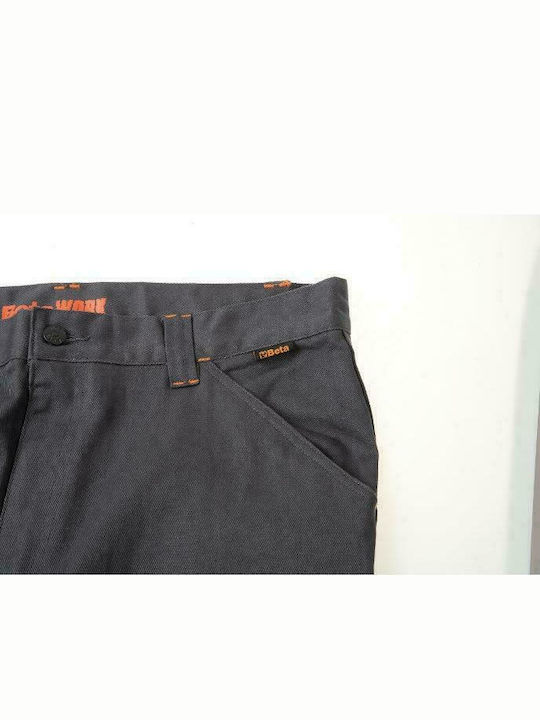Beta Pantaloni de Lucru Gri din Bumbac