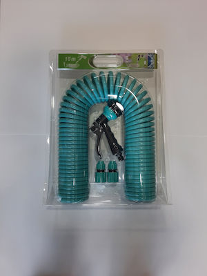 Hose Spiral Set Λάστιχo 15m Blue